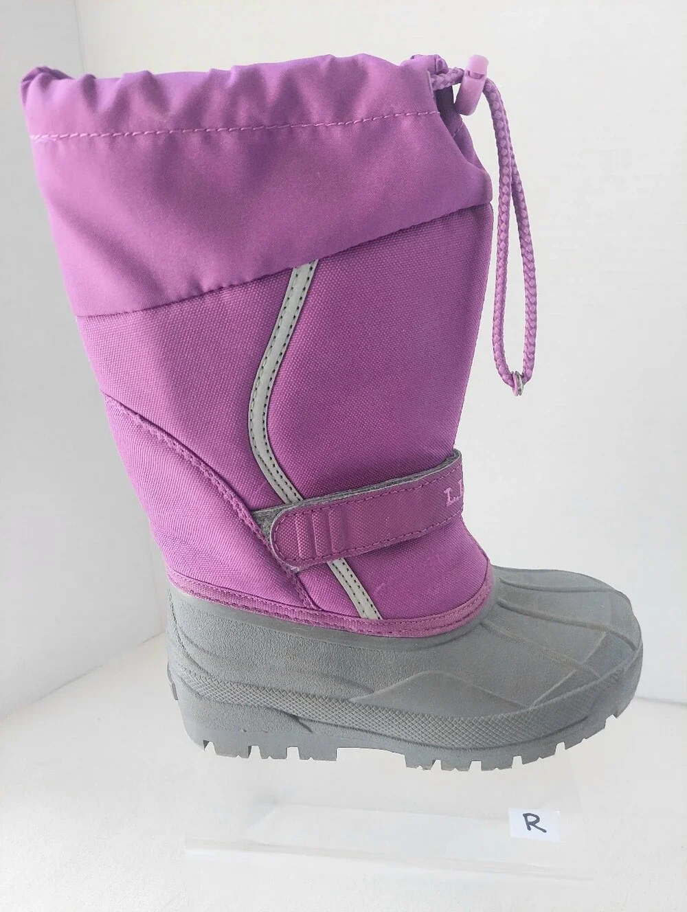 L.L. Bean Girls' Purple Waterproof Winter Boots